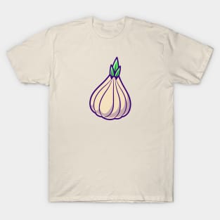 Garlic Vegetable Cartoon T-Shirt